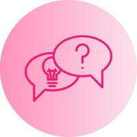 Problem Finding Gradient Circle Icon vector
