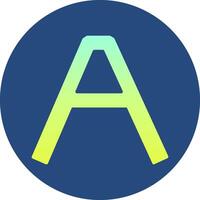 Capital A Icon vector