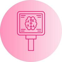 Mri Gradient Circle Icon vector