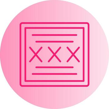 código degradado circulo icono vector