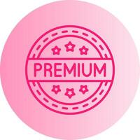 Premium Gradient Circle Icon vector