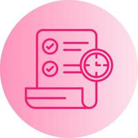 Term Gradient Circle Icon vector