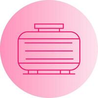 Septic Tank Gradient Circle Icon vector