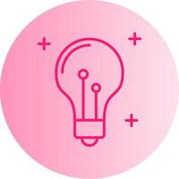 Idea Gradient Circle Icon vector