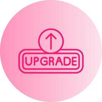 Upgrade Gradient Circle Icon vector