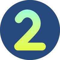 Two Gradient Circle Icon vector