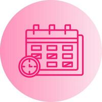 Term Gradient Circle Icon vector