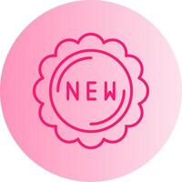 New Gradient Circle Icon vector