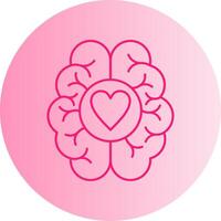 Dopamine Gradient Circle Icon vector
