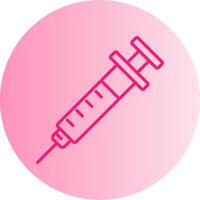Injection Gradient Circle Icon vector