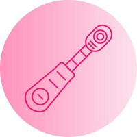 Ratchet Gradient Circle Icon vector