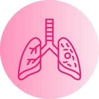 Tuberculosis Virus Gradient Circle Icon vector
