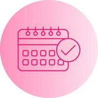 DeadGradient Circle Meet Gradient Circle Icon vector