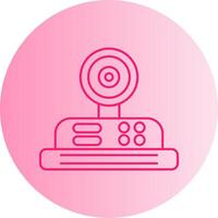 Camera Gradient Circle Icon vector