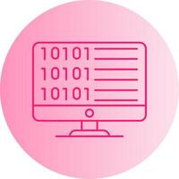 Code Gradient Circle Icon vector