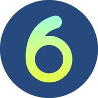 Six Gradient Circle Icon vector