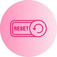 Reset Gradient Circle Icon vector