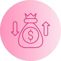 Sales Enablement Gradient Circle Icon vector