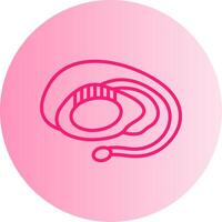 Basal Ganglia Gradient Circle Icon vector