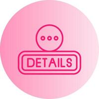 Details Gradient Circle Icon vector