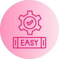 Easy Gradient Circle Icon vector