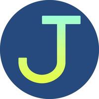 Capital J Icon vector