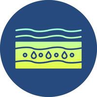 Moisturizing Gradient Circle Icon vector