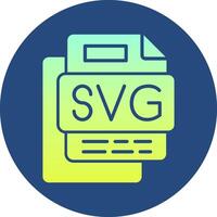 SVG File Gradient Circle Icon vector