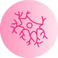 Astrocyte Gradient Circle Icon vector