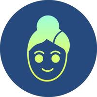 Spa Gradient Circle Icon vector