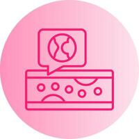 Atherosclerosis Gradient Circle Icon vector