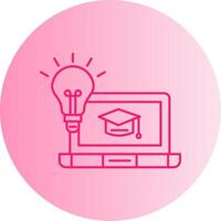onGradient Circle tuition Gradient Circle Icon vector
