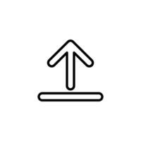Upload icon. Submit icon vector