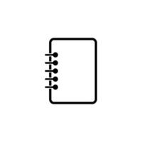 Notebook icon. Book icon vector