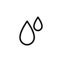 Dew drop icon. Water drop icon vector