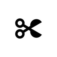 Scissors icon. Cut icon vector