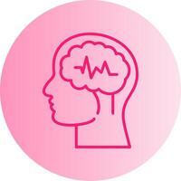 Epilepsy Gradient Circle Icon vector