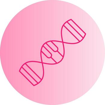 Genetics Gradient Circle Icon vector