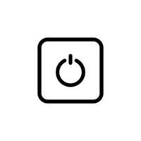 Power button icon vector