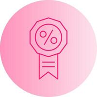 Badge Gradient Circle Icon vector