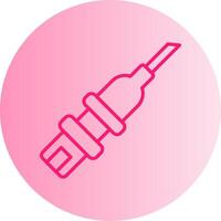 Catheterization Gradient Circle Icon vector