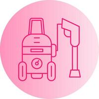 Power Wash Gradient Circle Icon vector