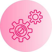 Disruption Gradient Circle Icon vector