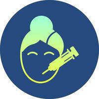 Botox Gradient Circle Icon vector
