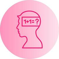 Parkinson Gradient Circle Icon vector