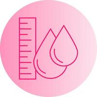 Water Level Gradient Circle Icon vector
