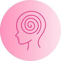 Hallucination Gradient Circle Icon vector