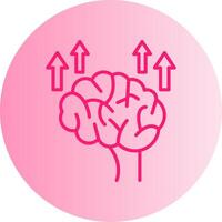 Neuroplasticity Gradient Circle Icon vector