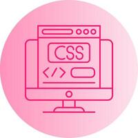 Css Gradient Circle Icon vector