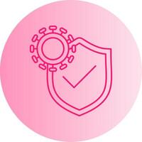 Immune System Gradient Circle Icon vector